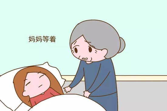 “家人忙孩子，老公忙杂事，妈妈等着”