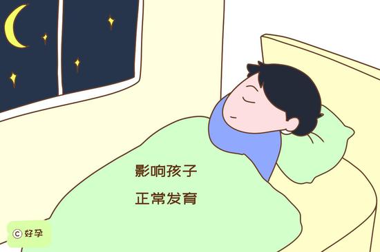 晚睡可能会诱发性早熟，影响孩子正常发育