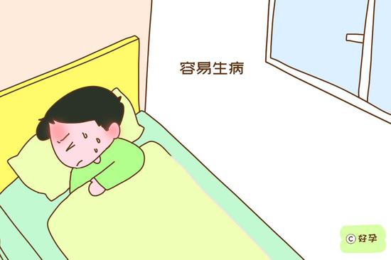 经常晚睡，会降低免疫力和抵抗力，导致孩子容易生病